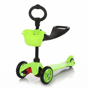 Трёхколесный зелёный самокат Maxi Scooter SKL-06B (21st scooter, SKL-06B_Green) 